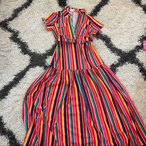 Striped Maxi Dress